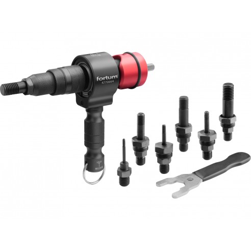 АДАПТЕР ЗА НИТНИ СО НАВОЈ ЗА БОРМАШИНА ИЛИ ШТРАФИЛИЦА, M3-M12, CrMoV, FORTUM